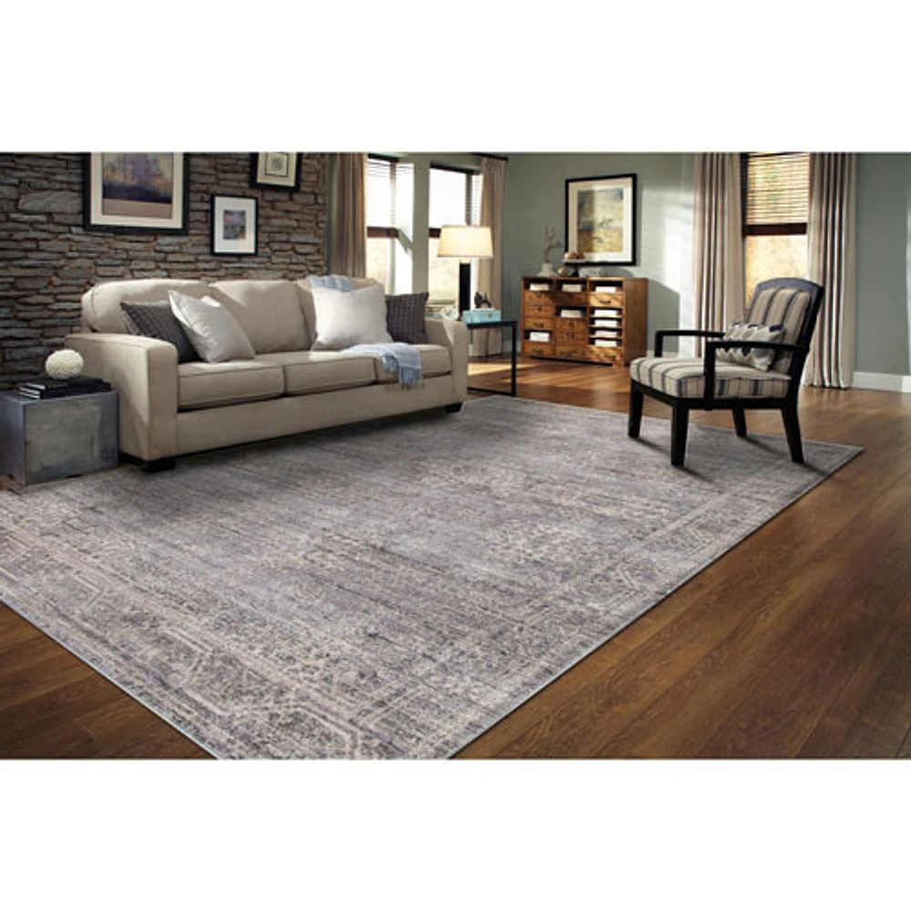 Elsa 7' x 9' Area Rug - Grey/Ivory/Beige