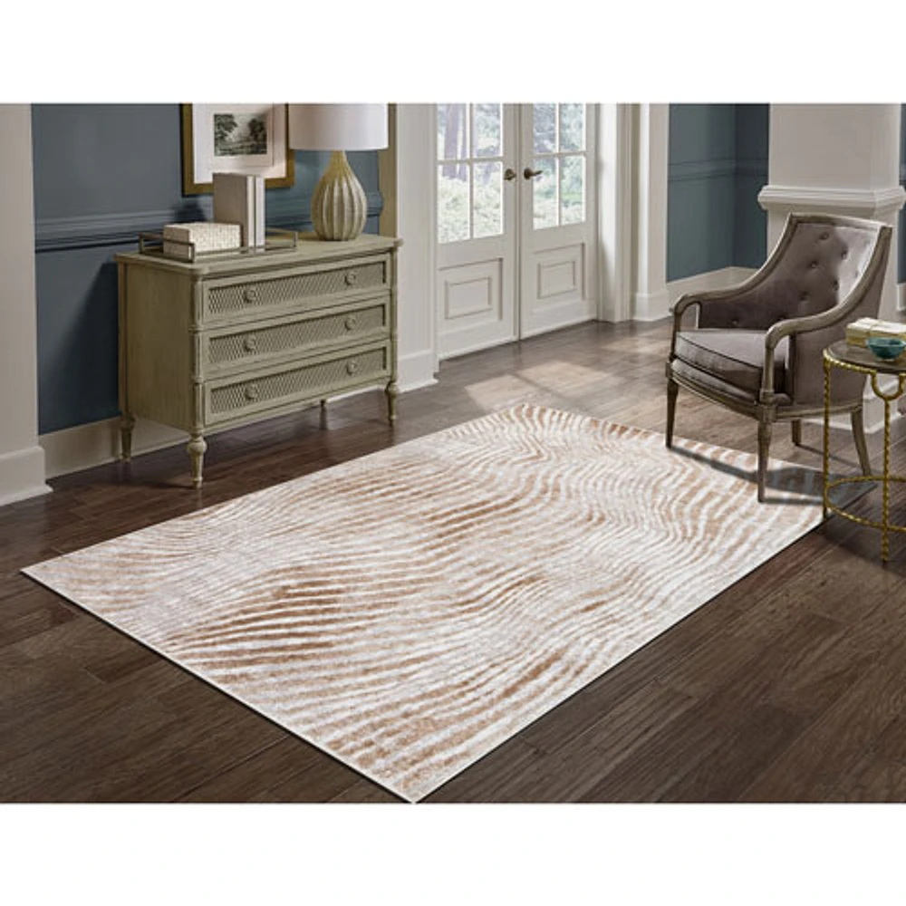 Dewy Riverbank 8' x 11' Area Rug - Grey/Cream/Beige