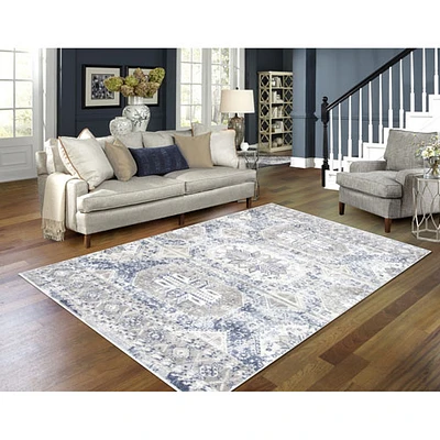Carpette de 7 x 9 pi Azure Mist - Gris/Bleu