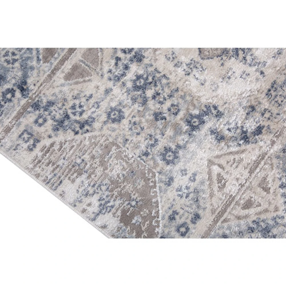 Carpette de 7 x 9 pi Azure Mist - Gris/Bleu