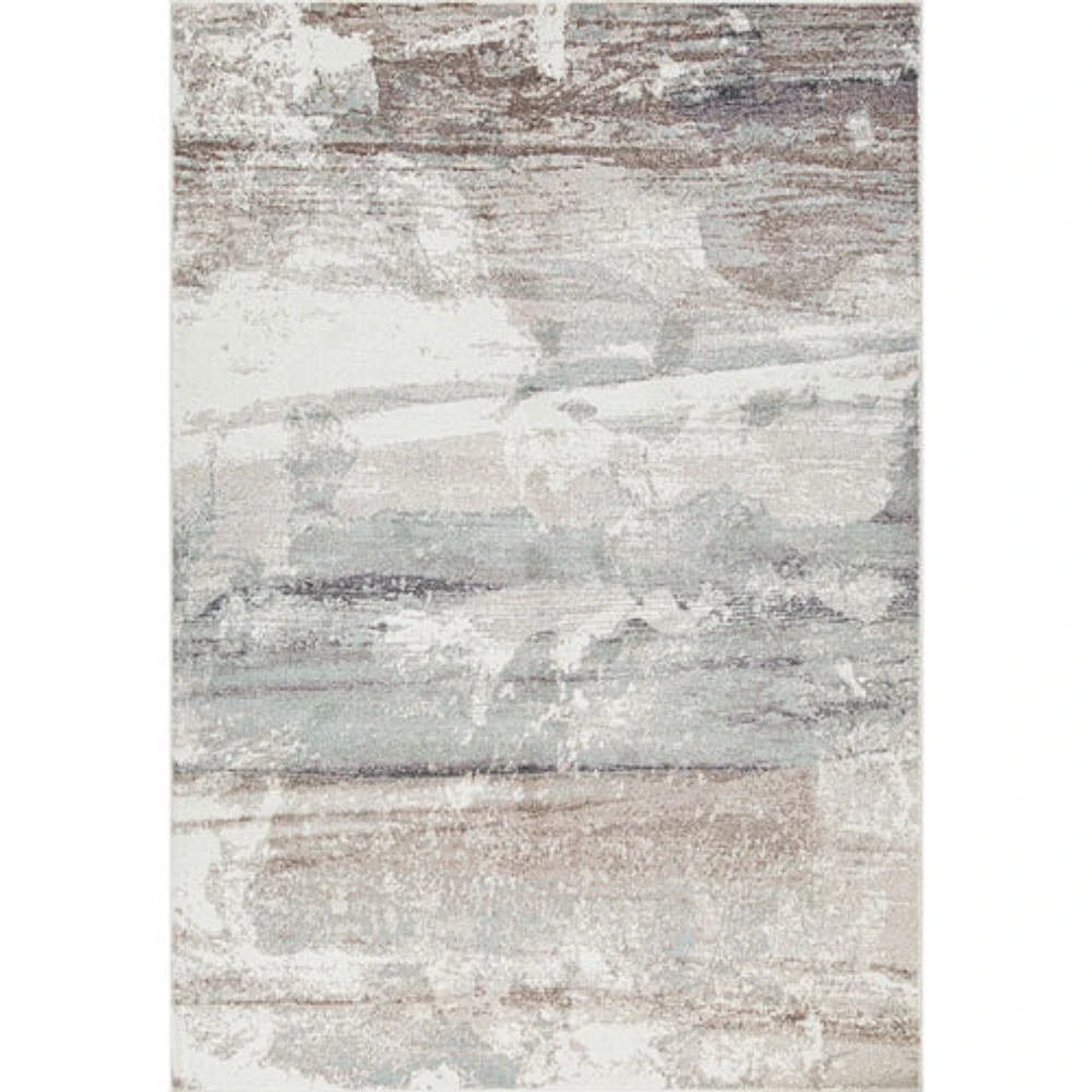 Carpette de 7 x 9 pi Serene Tides - Blanc/Beige