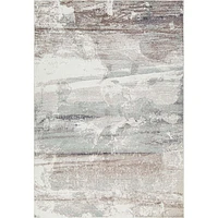 Carpette de 7 x 9 pi Serene Tides - Blanc/Beige