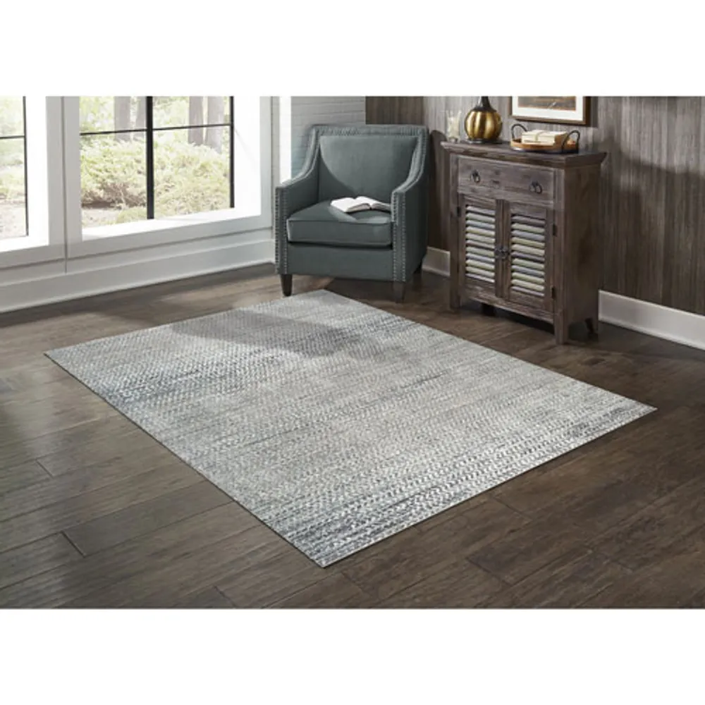 Oak 7' x 9' Area Rug - White/Beige