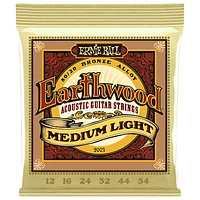 Cordes de guitare acoustique en bronze (80/20) 0,012 à 0,054 Earthwood d'Ernie Ball (P02003)