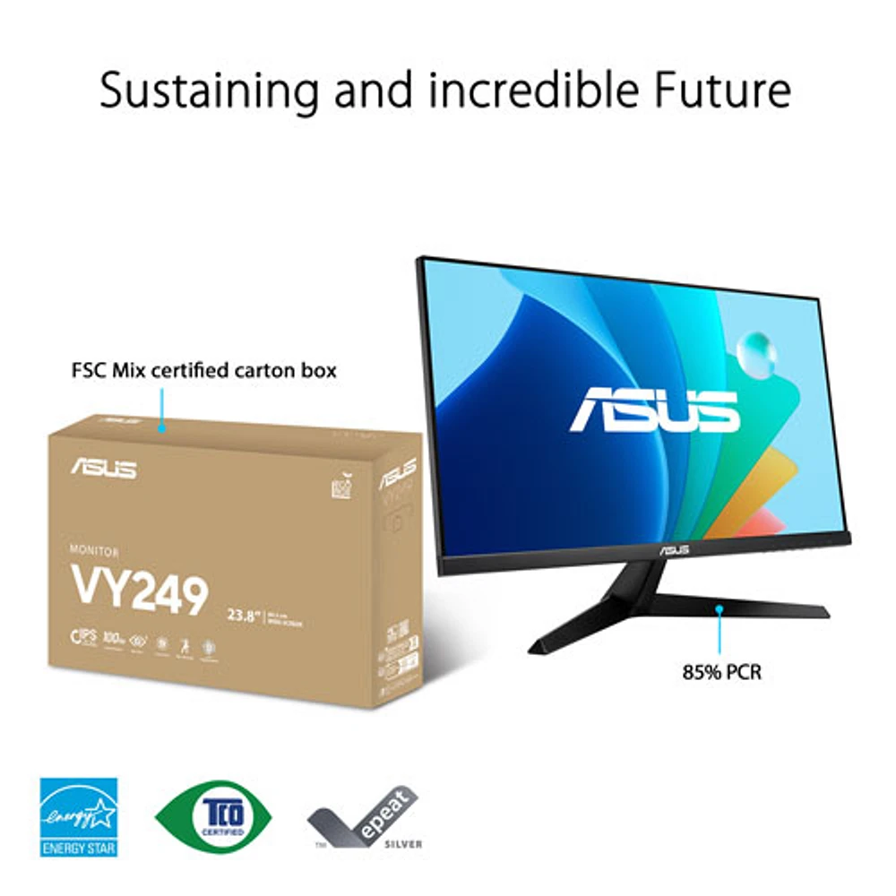 ASUS 23.8" FHD 100Hz 1ms GTG IPS LED Monitor (VY249HF)