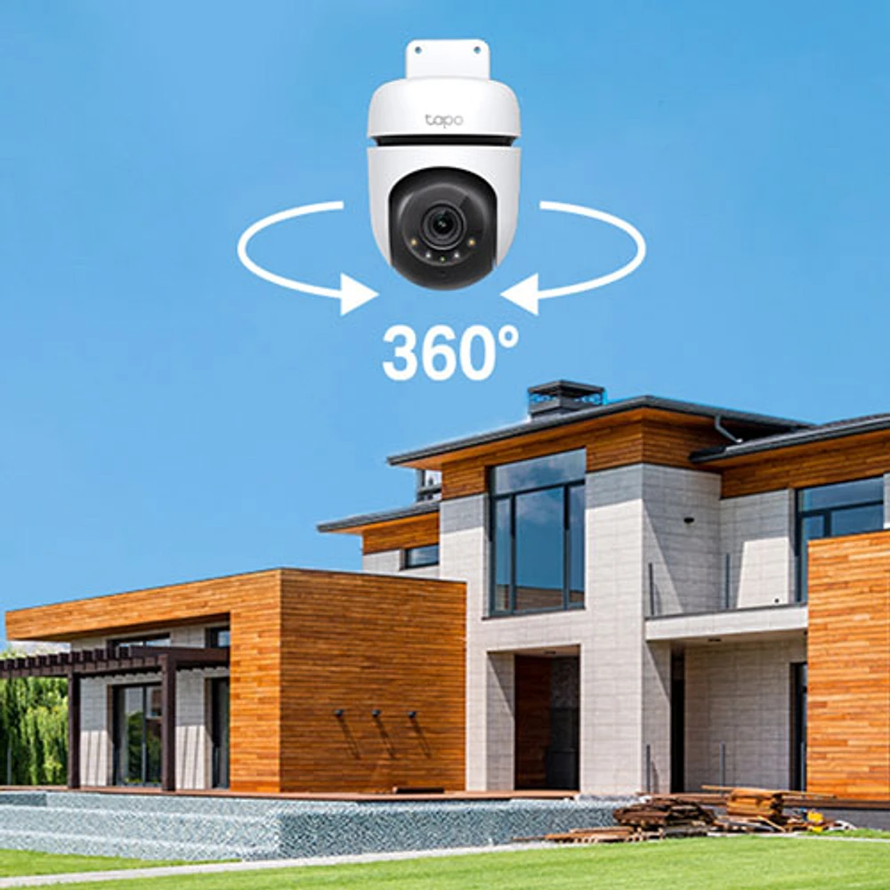 Caméra IP d'extérieur semi-sans fil 2K panoramique-inclinable Tapo de TP-Link