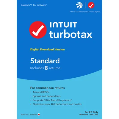 TurboTax Standard 2023 (PC) - 3 User - 8 Returns - English - Digital Download