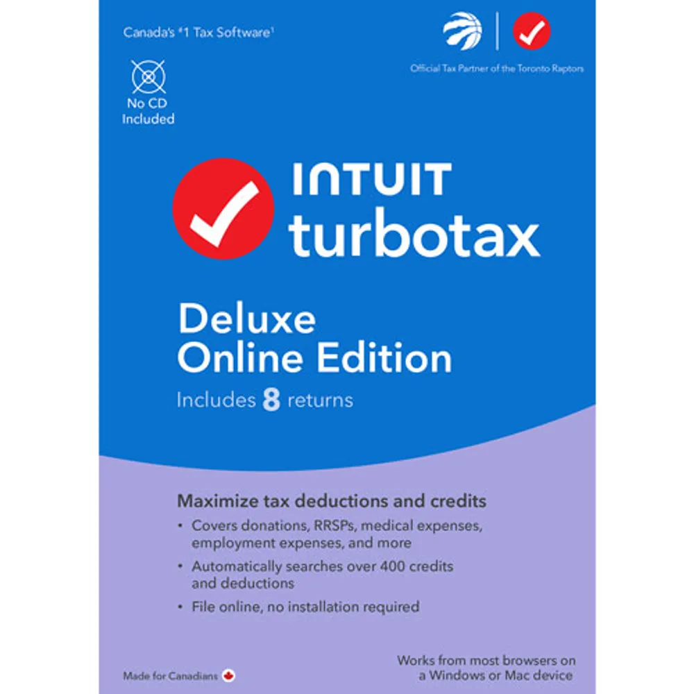 TurboTax Deluxe Online Edition 2023 (PC) - 1 User - 8 Returns - English - Digital Download