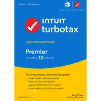 TurboTax Premier 2023 (PC) - 3 User - 12 Returns - English - Digital Download