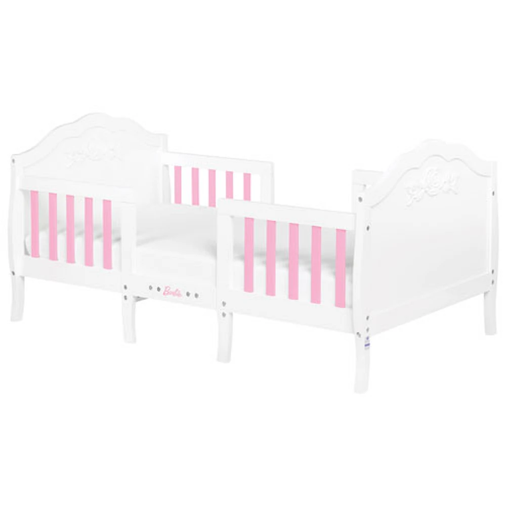 Lit d'enfant 3-en-1 Barbie de Dream On Me - Jeune enfant - Blanc/Rose