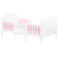 Dream on Me Barbie 3-in-1 Kids Bed - Toddler - White/Pink