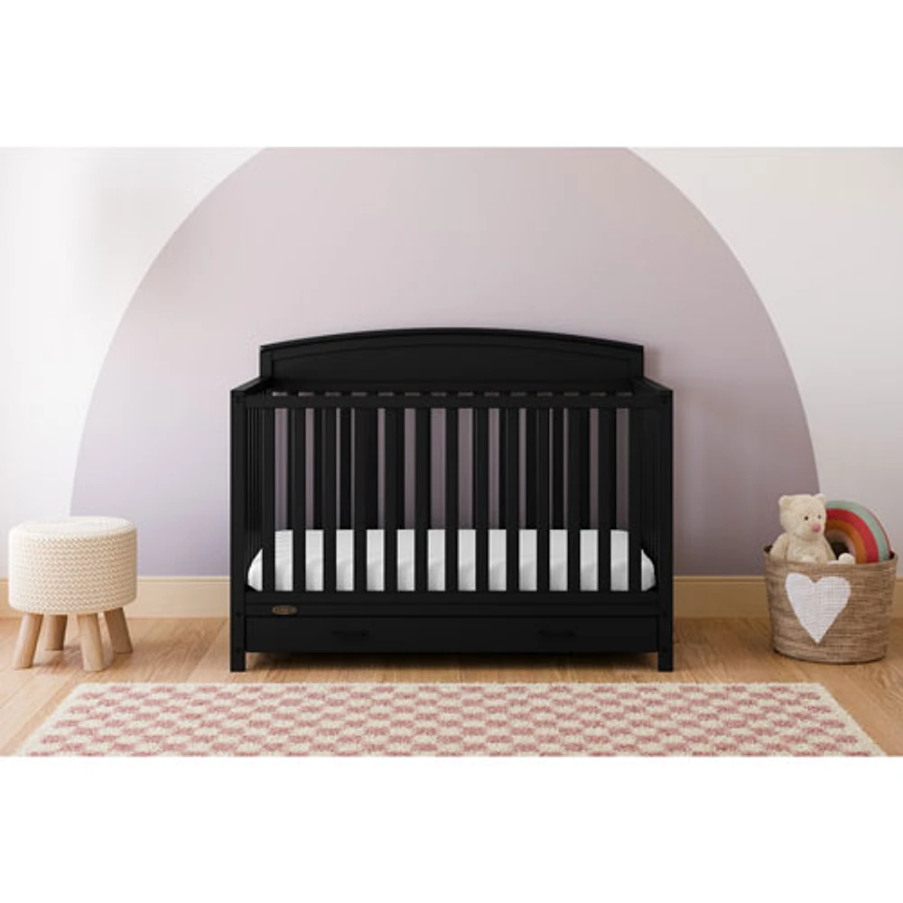 Graco Benton 5-in-1 Convertible Crib with Drawer - Black