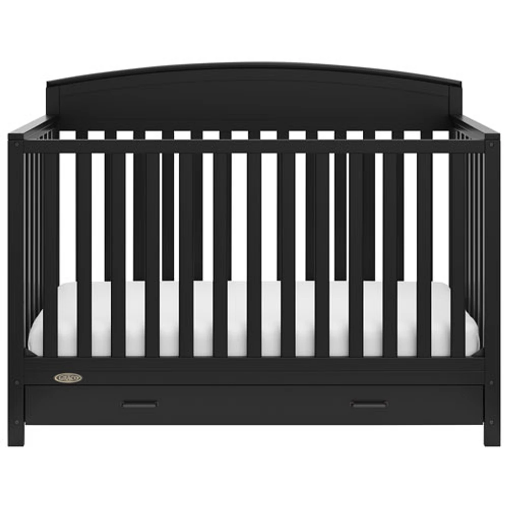 Graco Benton 5-in-1 Convertible Crib with Drawer - Black