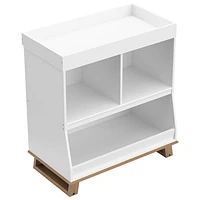 Stockcraft Modern Dresser with Changing Table Topper - White