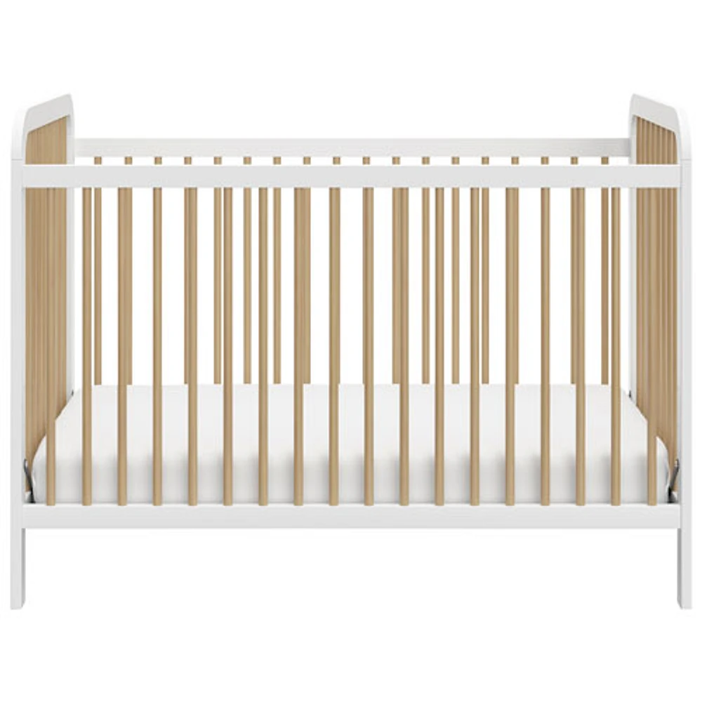 Storkcraft Pasadena 3-in-1 Convertible Crib - White/Driftwood