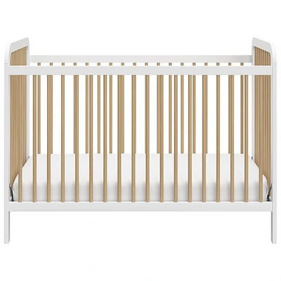 Storkcraft Pasadena 3-in-1 Convertible Crib - White/Driftwood