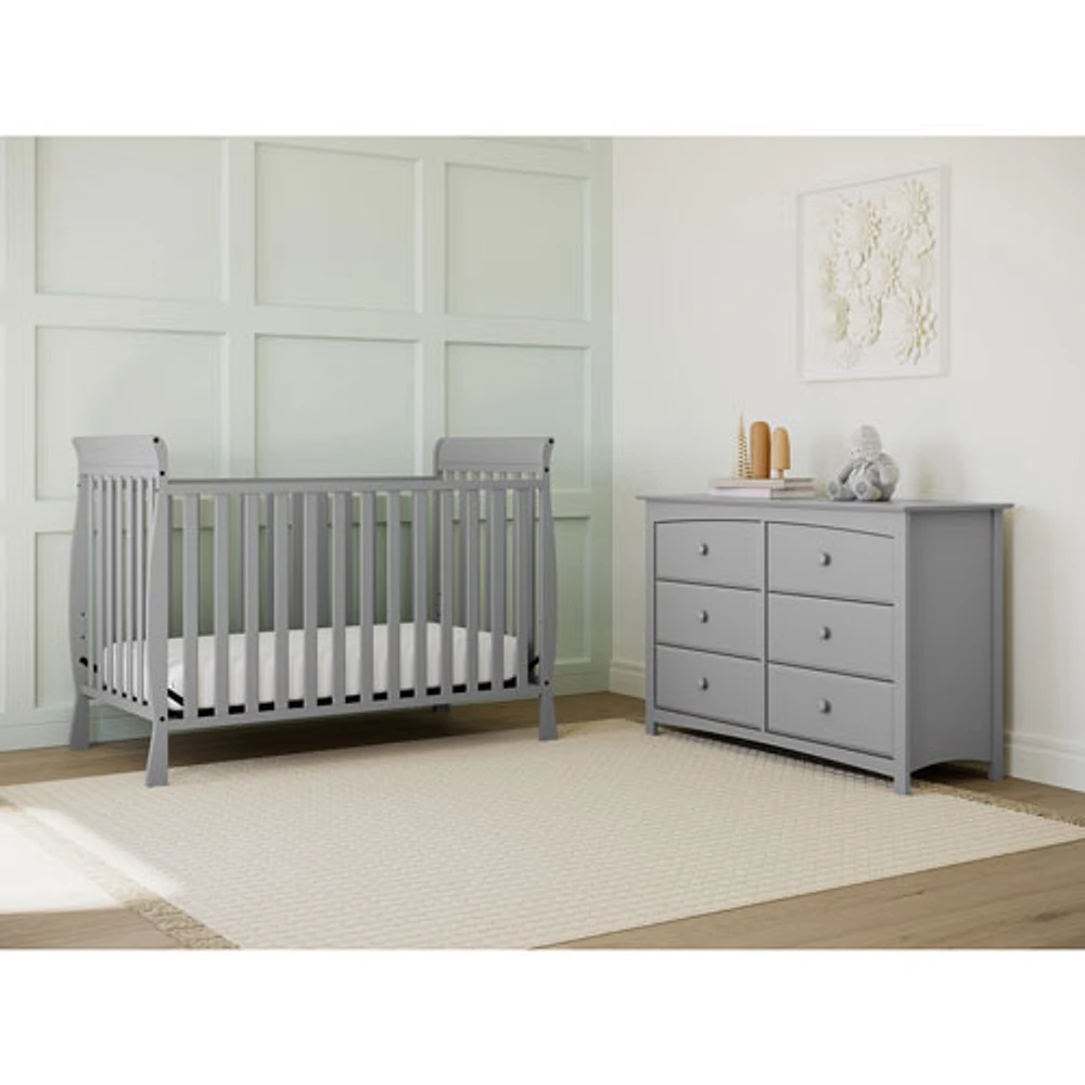 Storkcraft Maxwell 3-in-1 Convertible Crib - Pebble Grey