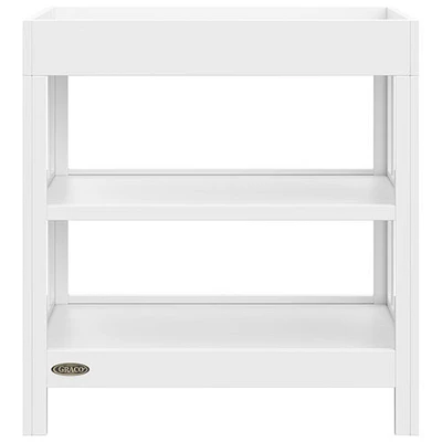 Graco Teddi 2-Shelf Changing Table with Changing Pad - White