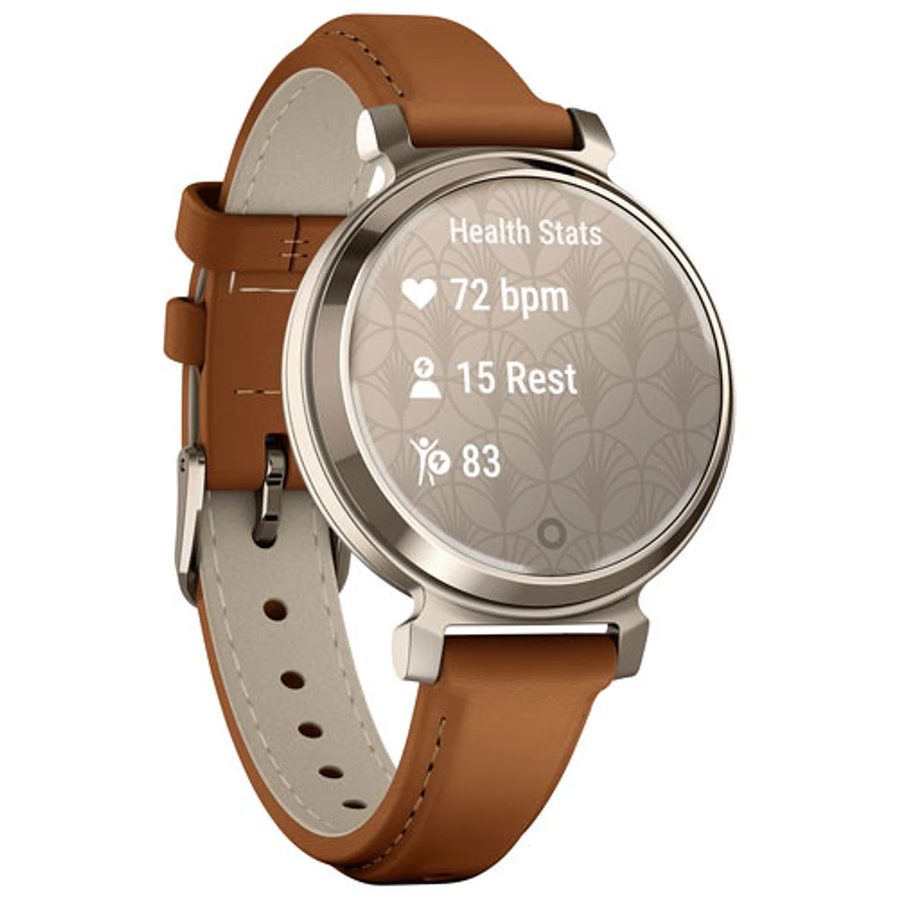 Garmin Lily 2 Classic 30.4mm Bluetooth Smartwatch - Tan