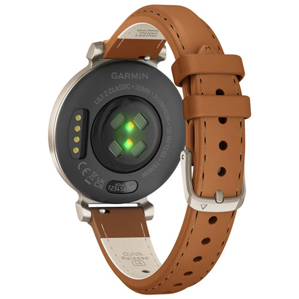 Garmin Lily 2 Classic 30.4mm Bluetooth Smartwatch - Tan