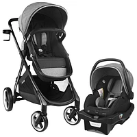 Système de transport modulaire intelligent Gold SensorSafe Shyft d'Evenflo avec siège d'auto pour bébé LiteMax - Gris lunaire