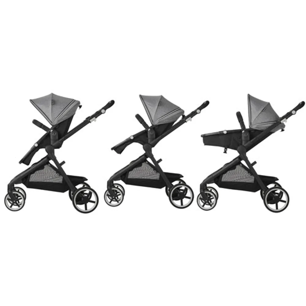 Système de transport modulaire intelligent Gold SensorSafe Pivot Xpan d'Evenflo avec siège d'auto pour bébé LiteMax - Gris lunaire