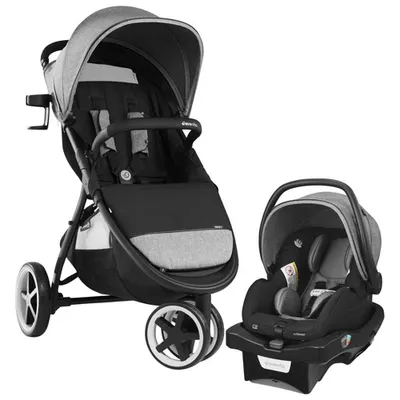 Evenflo Gold Verge3 Travel System with LiteMax Smart Infant Car Seat