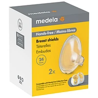 Medela Hands-Free Breast Shields - 24mm - 2-Pack