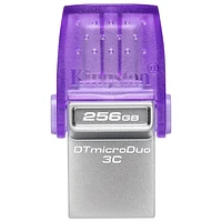 Clé USB 3.2 DataTraveler microDuo 3C 1 de 256 Go de Kingston