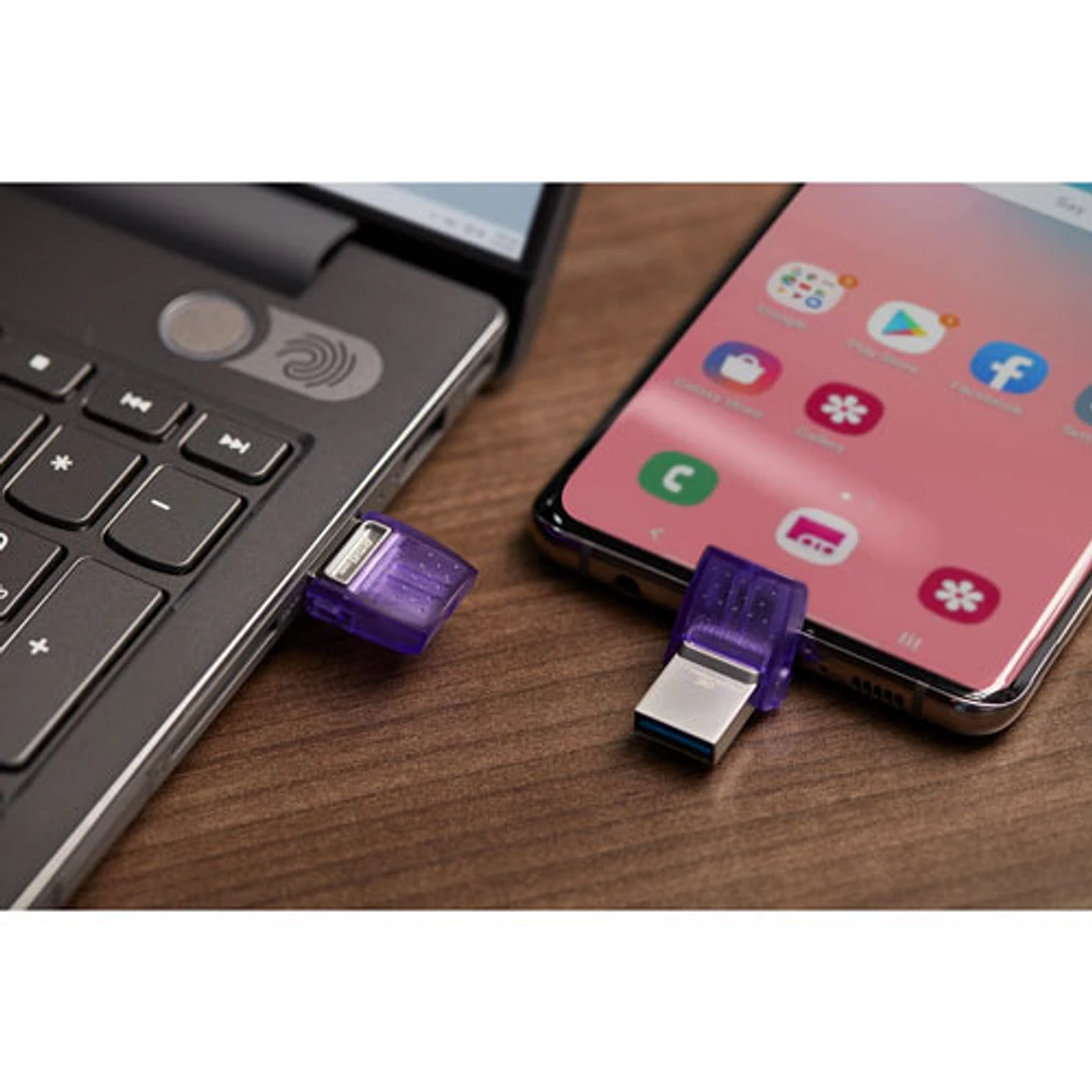 Clé USB 3.2 DataTraveler microDuo 3C 1 de 256 Go de Kingston