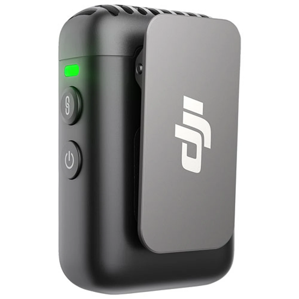 DJI Mic 2 Wireless Microphone (2 TX + 1 RX + Charging Case) - Shadow Black