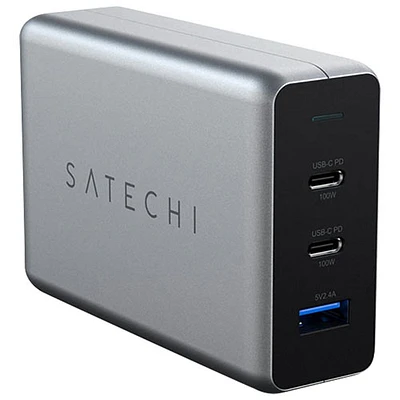 Satechi 100W 3-Port USB-C/USB-A Power Delivery GaN Compact Charger