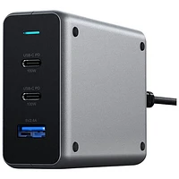 Satechi 100W 3-Port USB-C/USB-A Power Delivery GaN Compact Charger