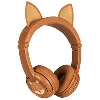 Onandoff BuddyPhones PlayEars+ Bluetoooth Headphones - Brown Fox