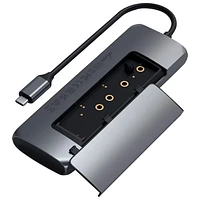 Satechi 4-Port USB-C Power Delivery Hub with SSD Storage Compartment