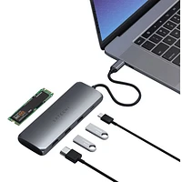 Satechi 4-Port USB-C Power Delivery Hub with SSD Storage Compartment