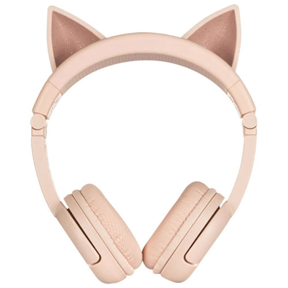 Onandoff BuddyPhones PlayEars+ Bluetoooth Headphones - Pink Cat