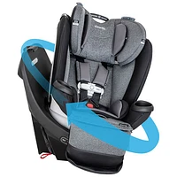 Evenflo Gold Revolve360 Extend All-in-One Convertible High-back Booster Car Seat w/ Sensor Safe -Moonstone Grey