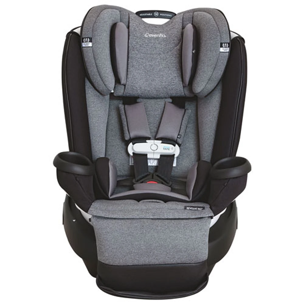 Evenflo Gold Revolve360 Extend All-in-One Convertible High-back Booster Car Seat w/ Sensor Safe -Moonstone Grey