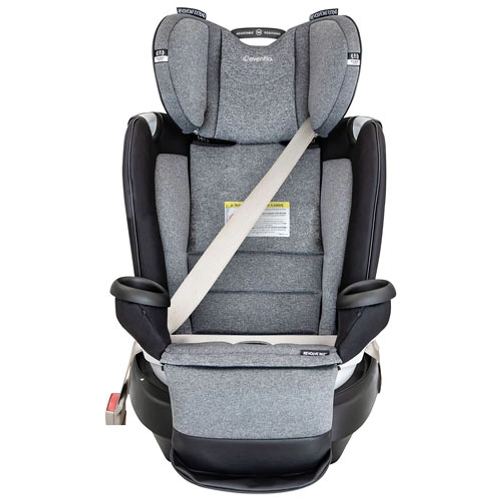 Evenflo Gold Revolve360 Extend All-in-One Convertible High-back Booster Car Seat w/ Sensor Safe -Moonstone Grey