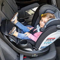 Evenflo Gold Revolve360 Extend All-in-One Convertible High-back Booster Car Seat w/ Sensor Safe -Moonstone Grey