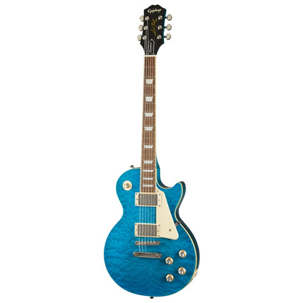 Epiphone Les Paul Standard '60s Quilt Top Limited Edition Electric Guitar - Translucent Blue