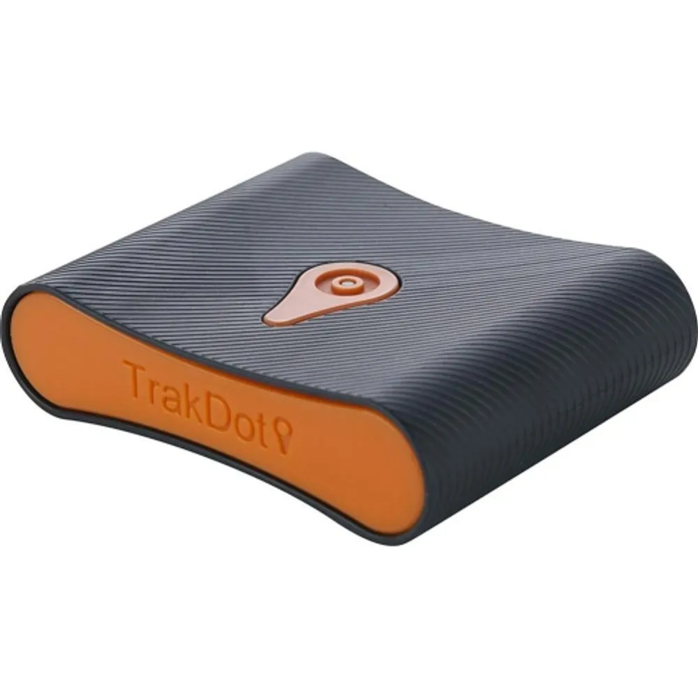 Trakdot Luggage Tracker, Black/Orange, One Size