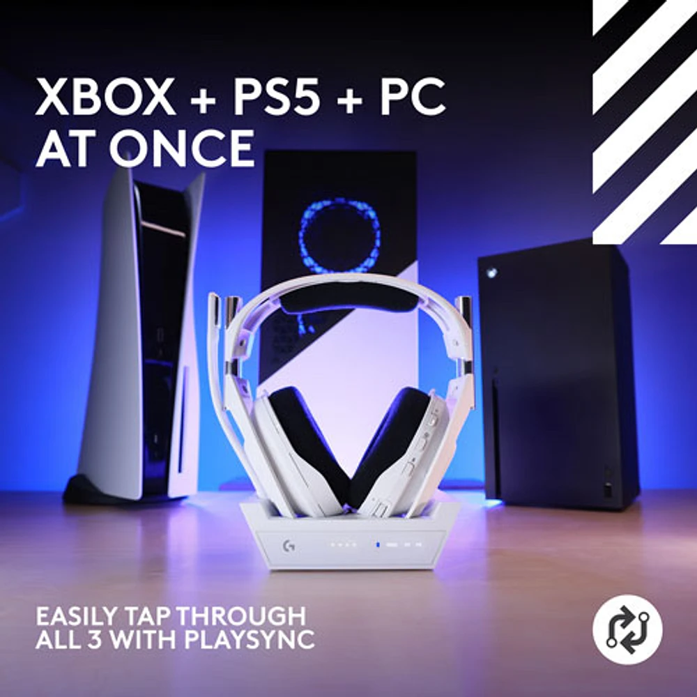 Casque de jeu sans fil Astro A50 X de Logitech G pour Xbox/PS5/PC - Blanc - Exclusivité Best Buy