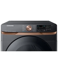 Samsung 7.5 Cu. Ft. Electric Steam Dryer (DVE50BG8300VAC) - Black Stainless Steel