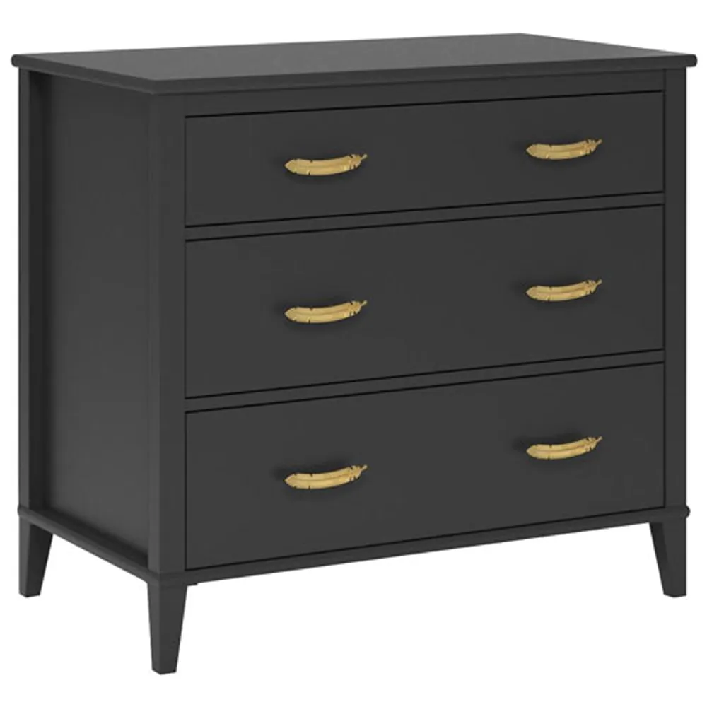 Commode de style transitionnel à 3 tiroirs Monarch Hill Hawken - Noir