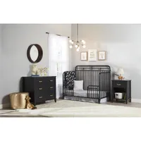 Monarch Hill Hawken Transitional 3-Drawer Kids Dresser - Black