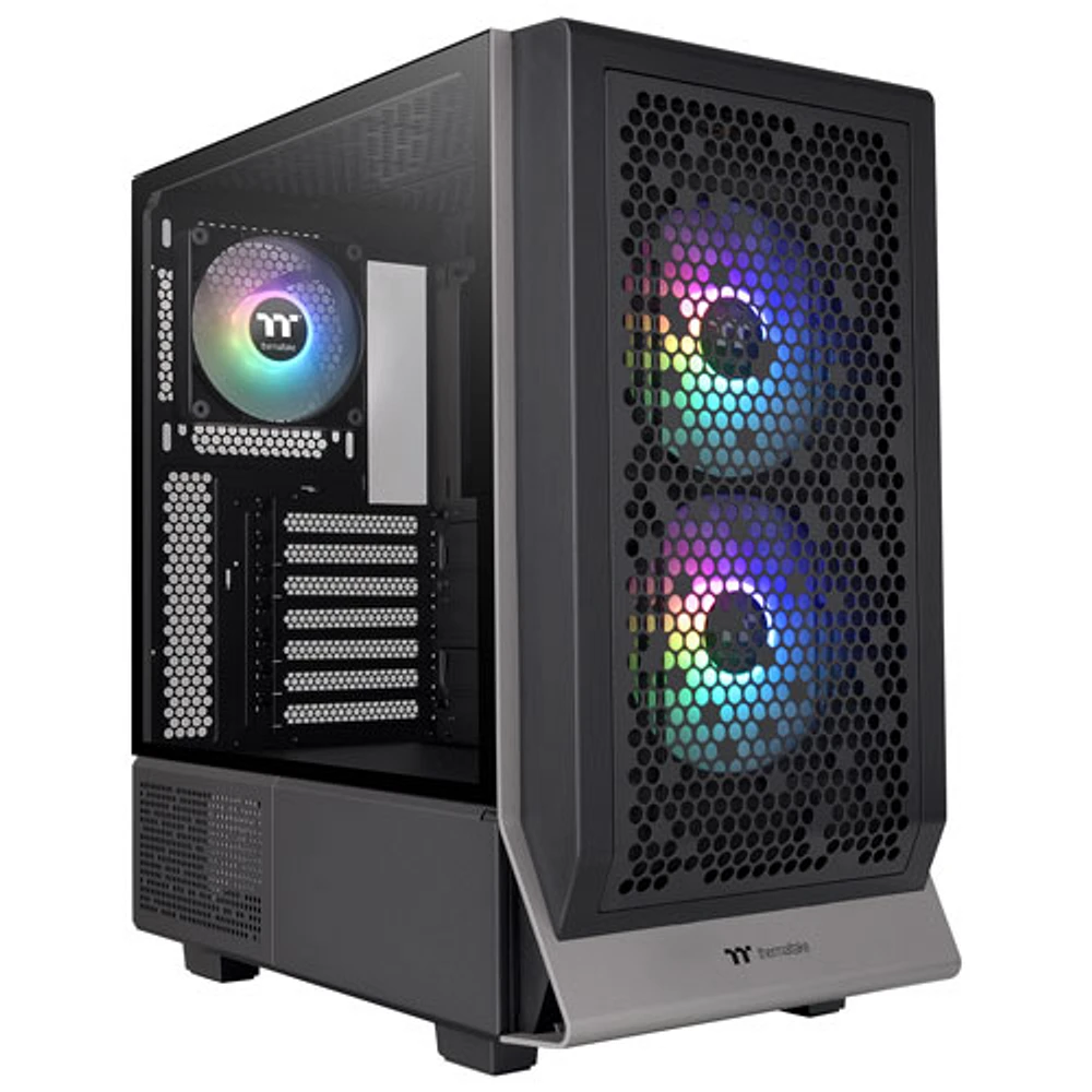 Thermaltake Ceres 300TG ARGB Plus Mid-Tower ATX Computer Case – Black