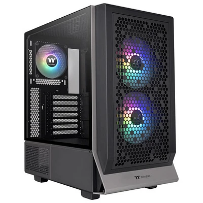 Thermaltake Ceres 300TG ARGB Plus Mid-Tower ATX Computer Case – Black