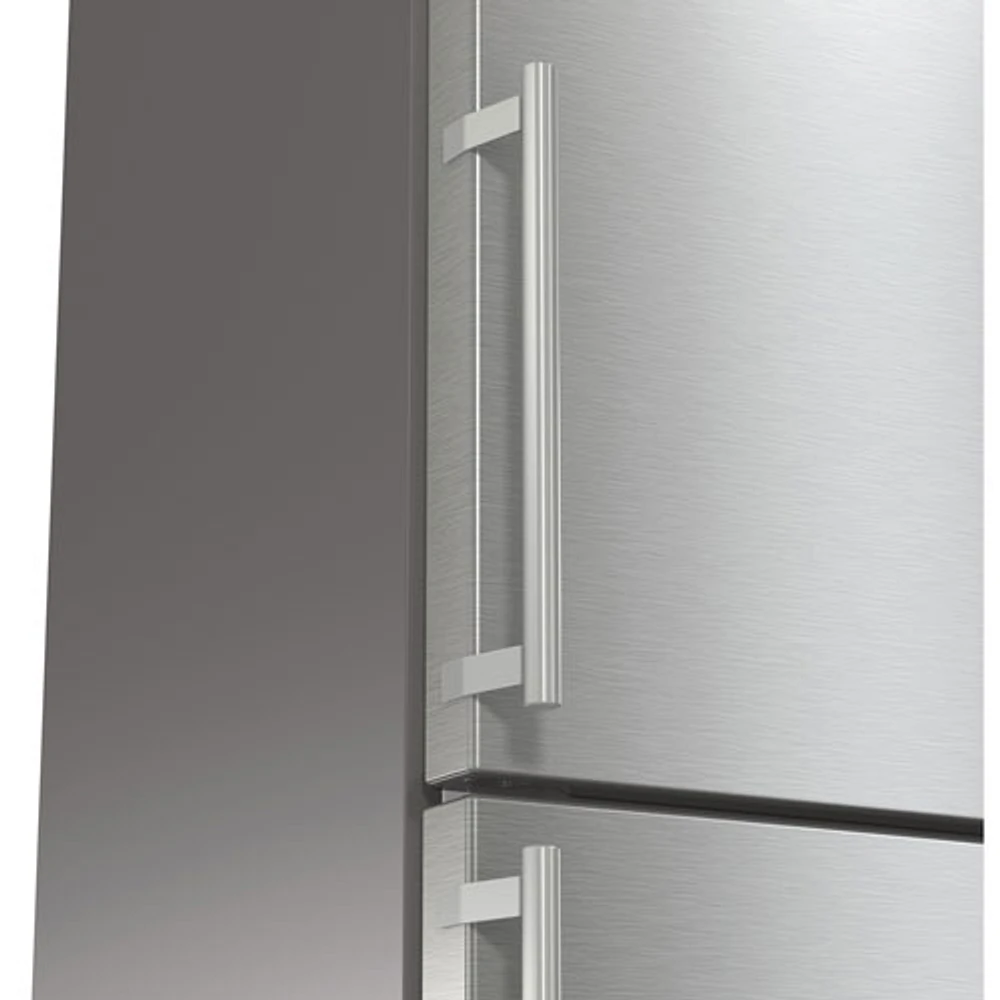 Smeg 24" 12.5 Cu. Ft. Bottom Freezer Refrigerator with LED Lighting (FC20UXDNE) - Stainless Steel